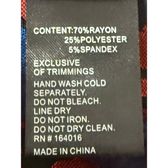 Caleesa Mixed Print & Texture Button Up Tunic, Size S - Picture 6 of 6